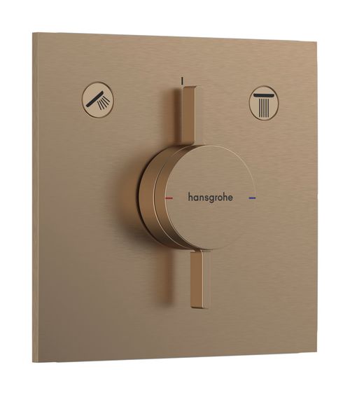 Hansgrohe-HG-DuoTurn-E-Mischer-Unterputz-fuer-2-Verbraucher-Brushed-Bronze-75417140 gallery number 1